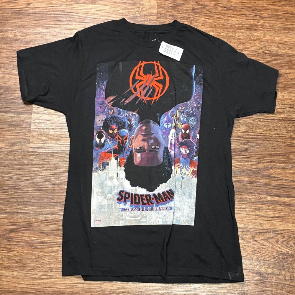 Spider-Man Across the Spider-Verse Miles Morales T-Shirt Men's M NWT